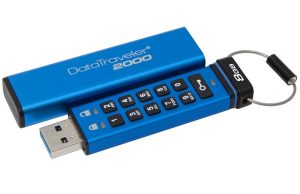 Şifre korumalı DataTraveler 2000 ’e 4GB ve 8GB
