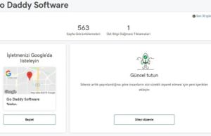Google benim işletmem, GoDaddy web sitesi mimarı özellikleri arasına eklendi Google benim işletmem, GoDaddy