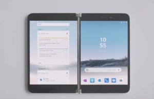 Katlanabilir telefon Microsoft Surface Duo kanlı canlı görüntülendi Surface Duo