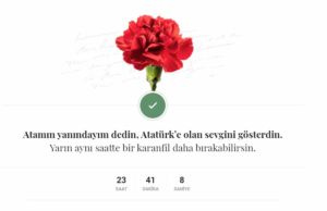 Atatürk ’e olan mesajını bir karanfille birlikte yollama şansını kaçırma!