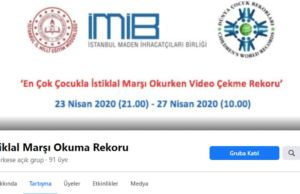 En Çok Çocukla İstiklal Marşı Okurken Video Çekme Rekoru Kırabilecek miyiz?