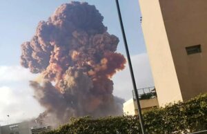 Beyrut patlamaları sosyal medyanın gündemine oturdu. Patlamadan ilk görüntüler…