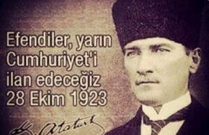 Atatürk’ün Cumhuriyetle İlgili Söylediği Sözler: “Cumhuriyet, Düşüncesi Hür, Anlayışı Hür, Vicdanı Hür Nesiller İster” Atatürk'ün cumhuriyetle ilgili söylediği sözler