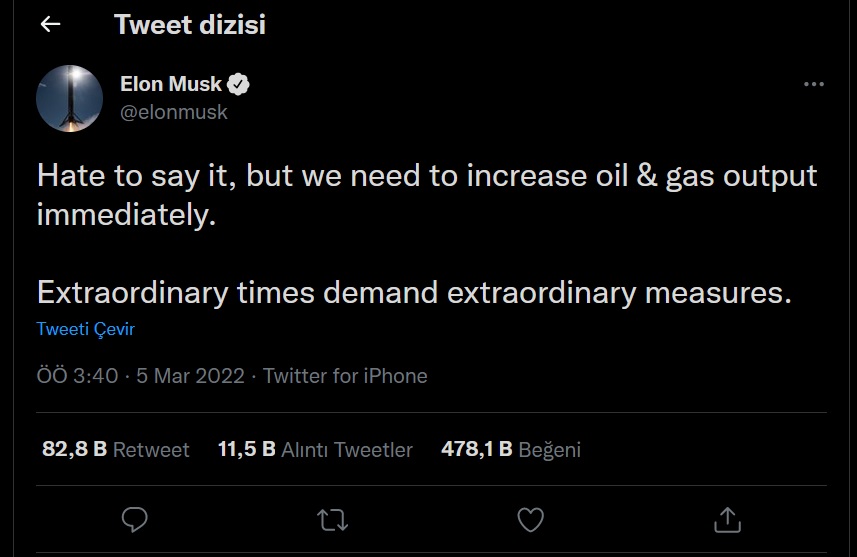 Elon Musk 'tan Petrol ve Gaz Önerisi! Radyasyon Tehlikesi Var mı, Önemli mi?