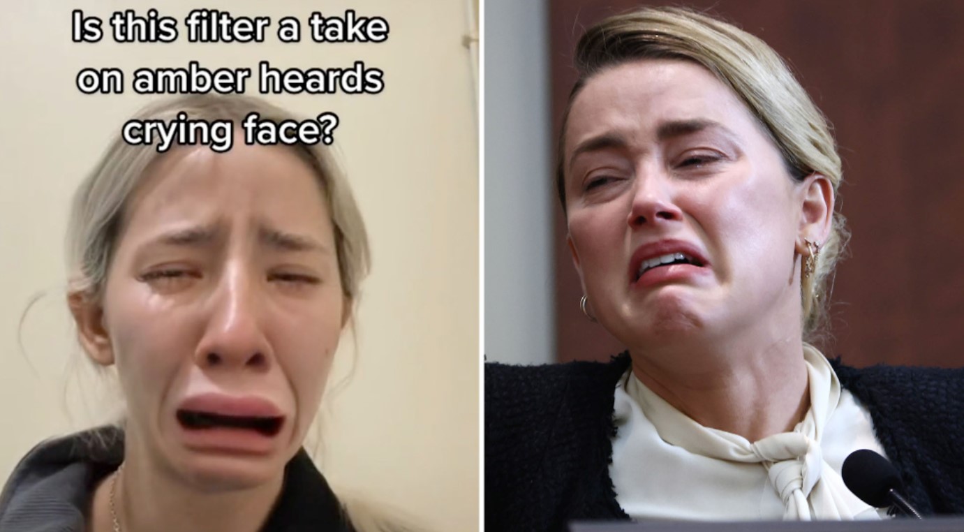 Snapchat 'teki Ağlayan Yüz Filtresi İçin Amber Heard'ten mi Esinlenildi?
