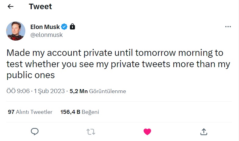 Elon Musk Hesabını Gizledi! Twitter, Yakında Ödeme Platformu Olabilir