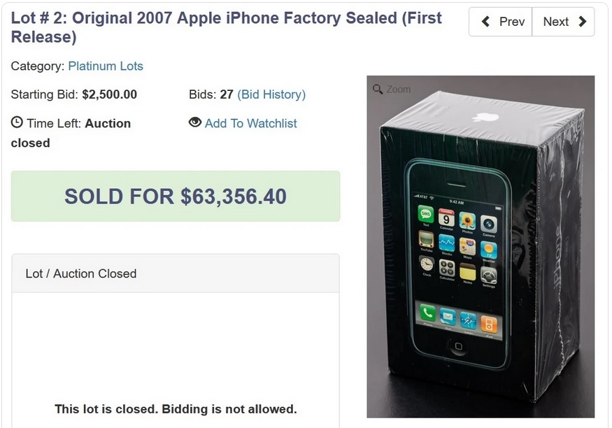 Kutusu Hiç Açılmamış iPhone 1, Bakın Kaç Paraya Satıldı!
