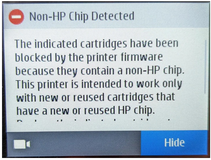 HP Sahte Mürekkepleri Yasakladı. Yan Sanayi Kartuş Kullananlar Yandı!