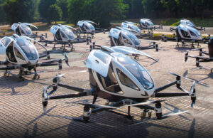 Uçan Taksi Geleceğe Yolculuk Yapıyor: EHang’in EH216-S Modeli Uçan taksi geleceğe yolculuk