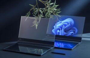 Dünyanın İlk Transparan Ekranlı Laptopu!