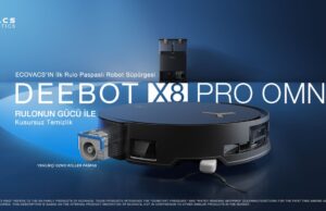 Rulo Paspaslı Robot Süpürge: DEEBOT X8 PRO OMNI, Türkiye’de!
