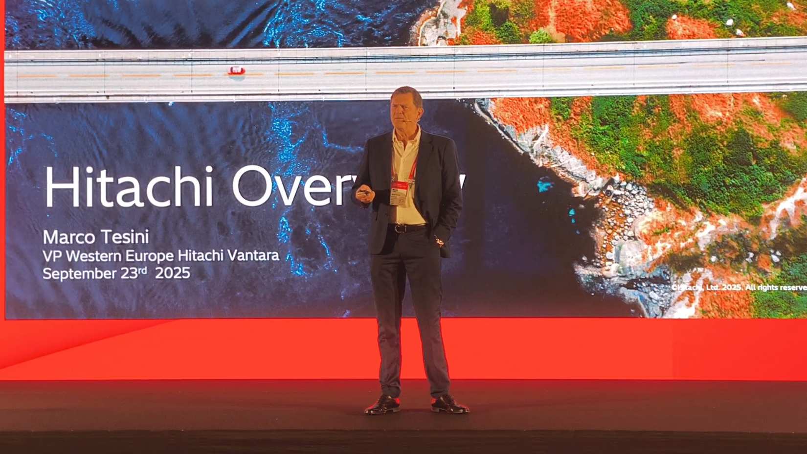 Hitachi Vantara Batı ve Kuzey Avrupa Başkan Yardımcısı Marco Tesini,