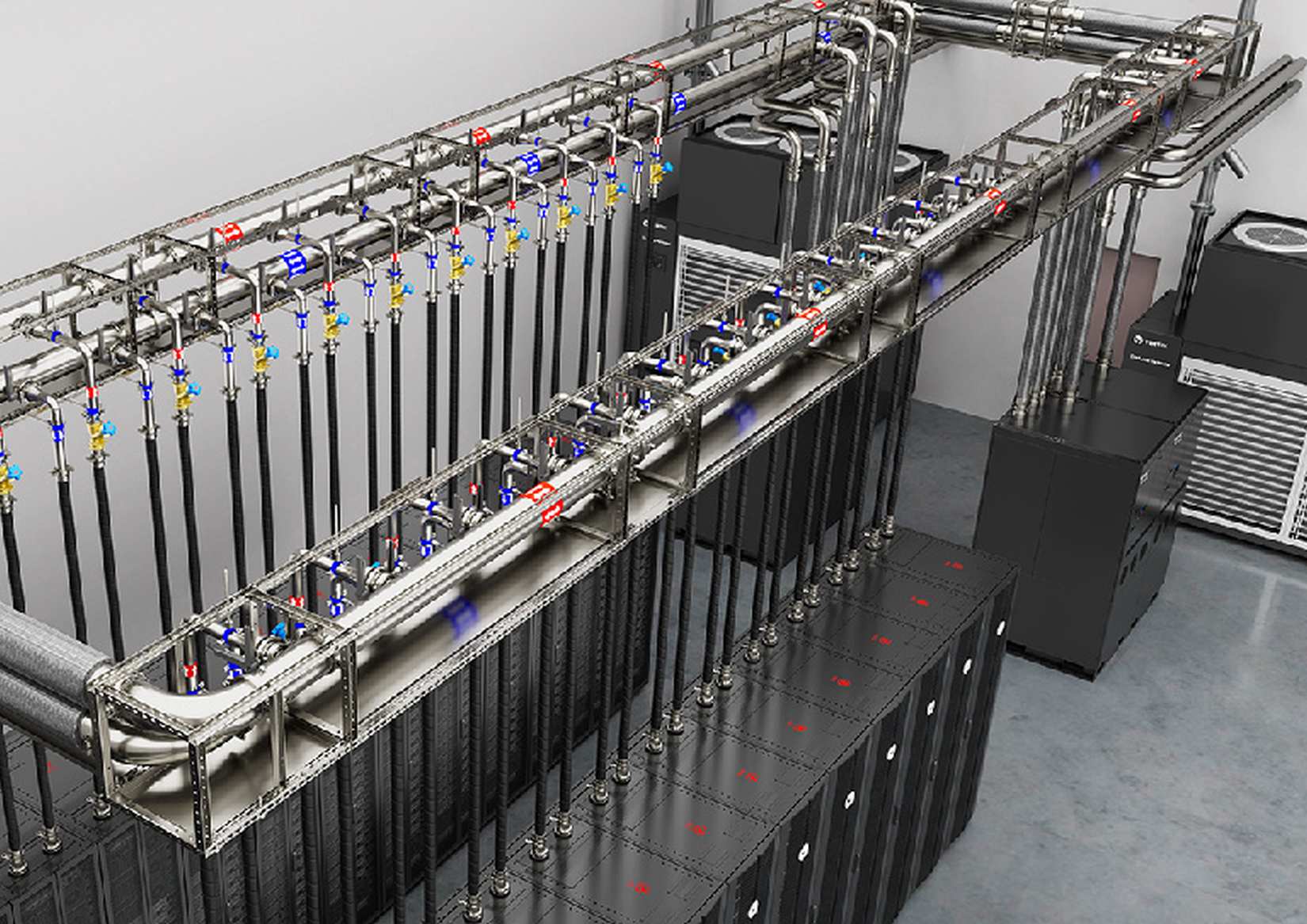 Vertiv-CoolChip-Fluid-Network-Row_105326058 sıvı soğutma teknolojileri