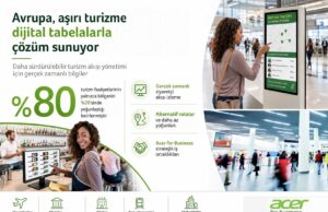 Avrupa Aşırı Turizme Karşı Dijital Tabelalara Güveniyor: Acer for Business Akıllı Turizm Çözümlerini Genişletiyor Dijital tabela
