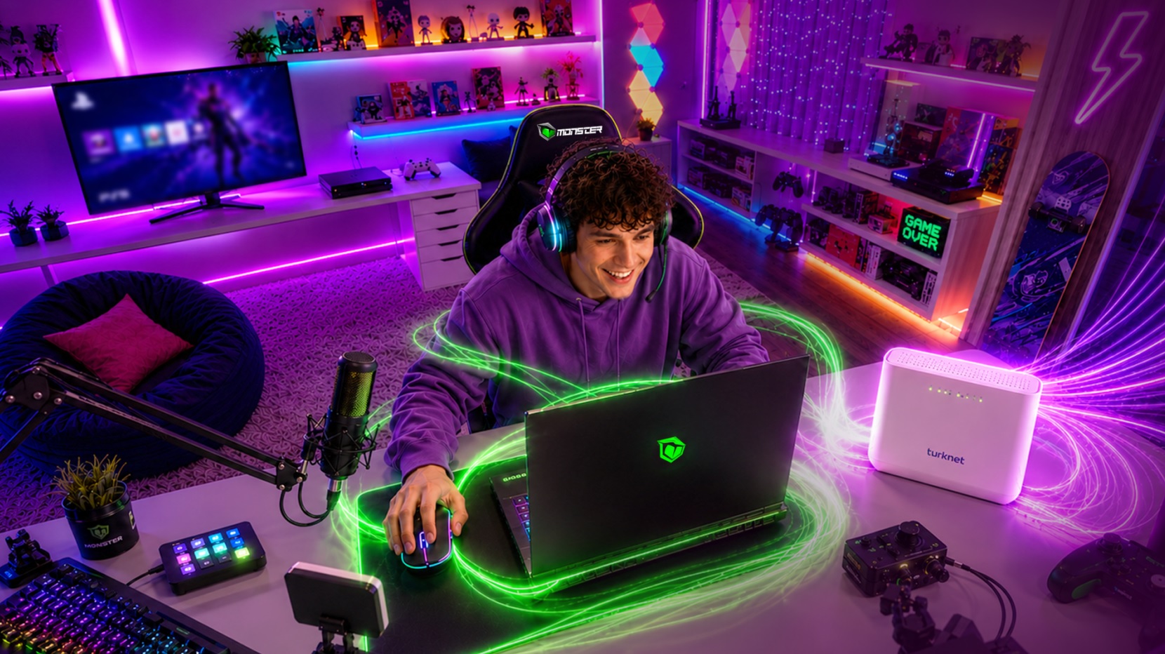 Turknet ve Monster Notebook Oyuncular İçin Güçlerini Birleştirdi